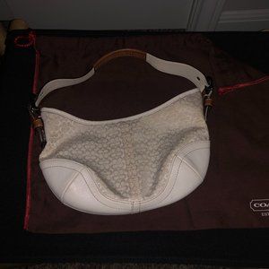 COACH Signature White Small hobo